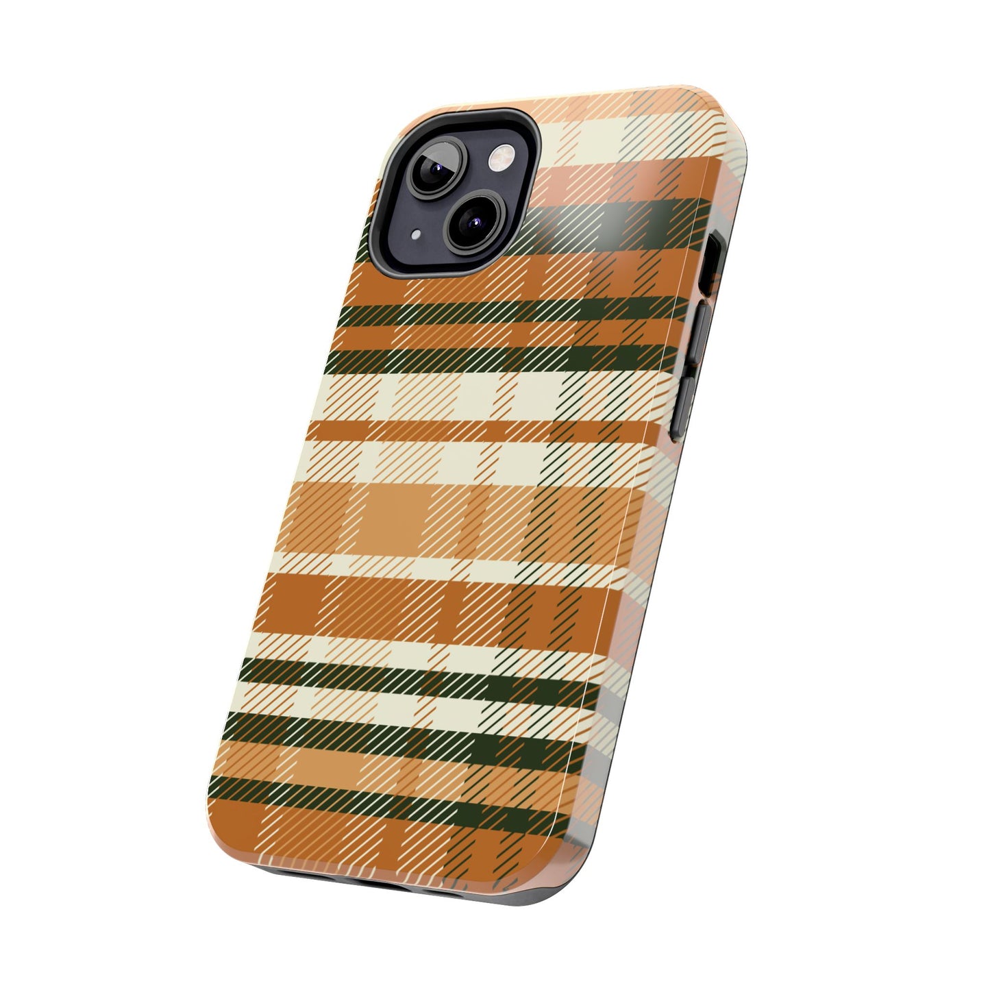 MagSafe Case - Pumpkin Spice Plaid Design