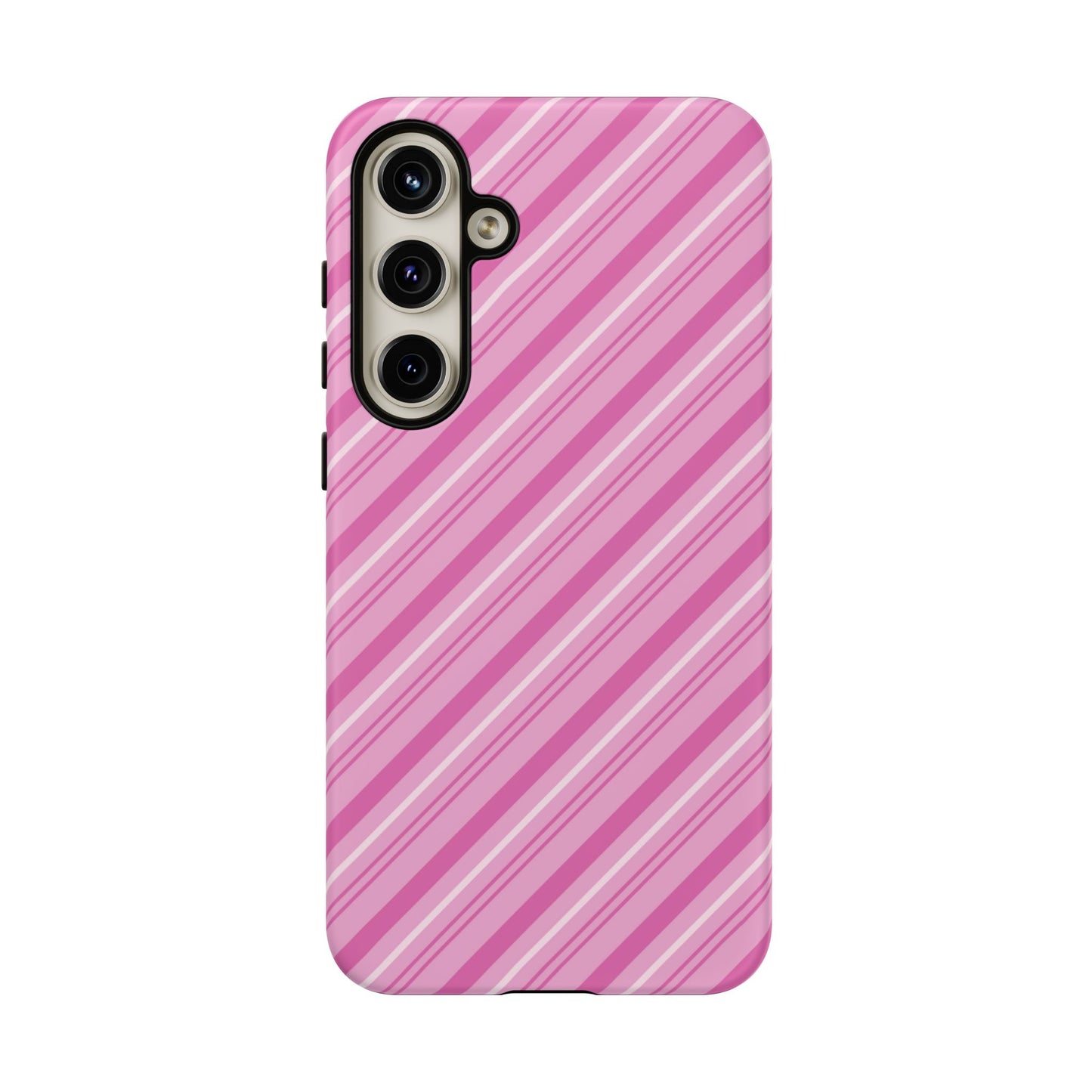 Samsung Galaxy Case - Pretty in Pink Stripes Design