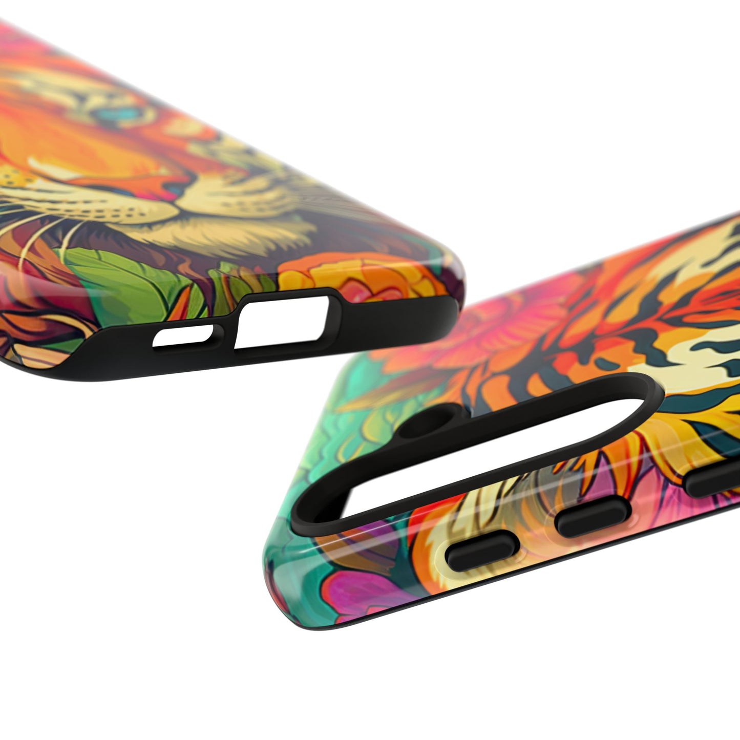 Fierce Rainbow Tiger Art - Samsung Galaxy Case