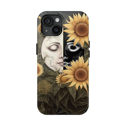 Sunflower Moon and Stars iPhone Case – Ethereal Art