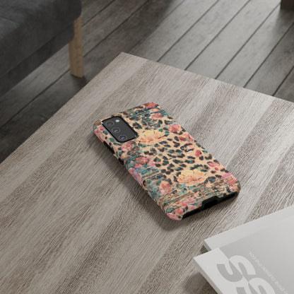 Rustic Floral Leopard - Samsung Galaxy Series Case