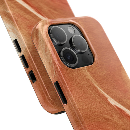 Earthy Terracotta Swirl MagSafe iPhone Case – Elegant Design with Magnetic Precision