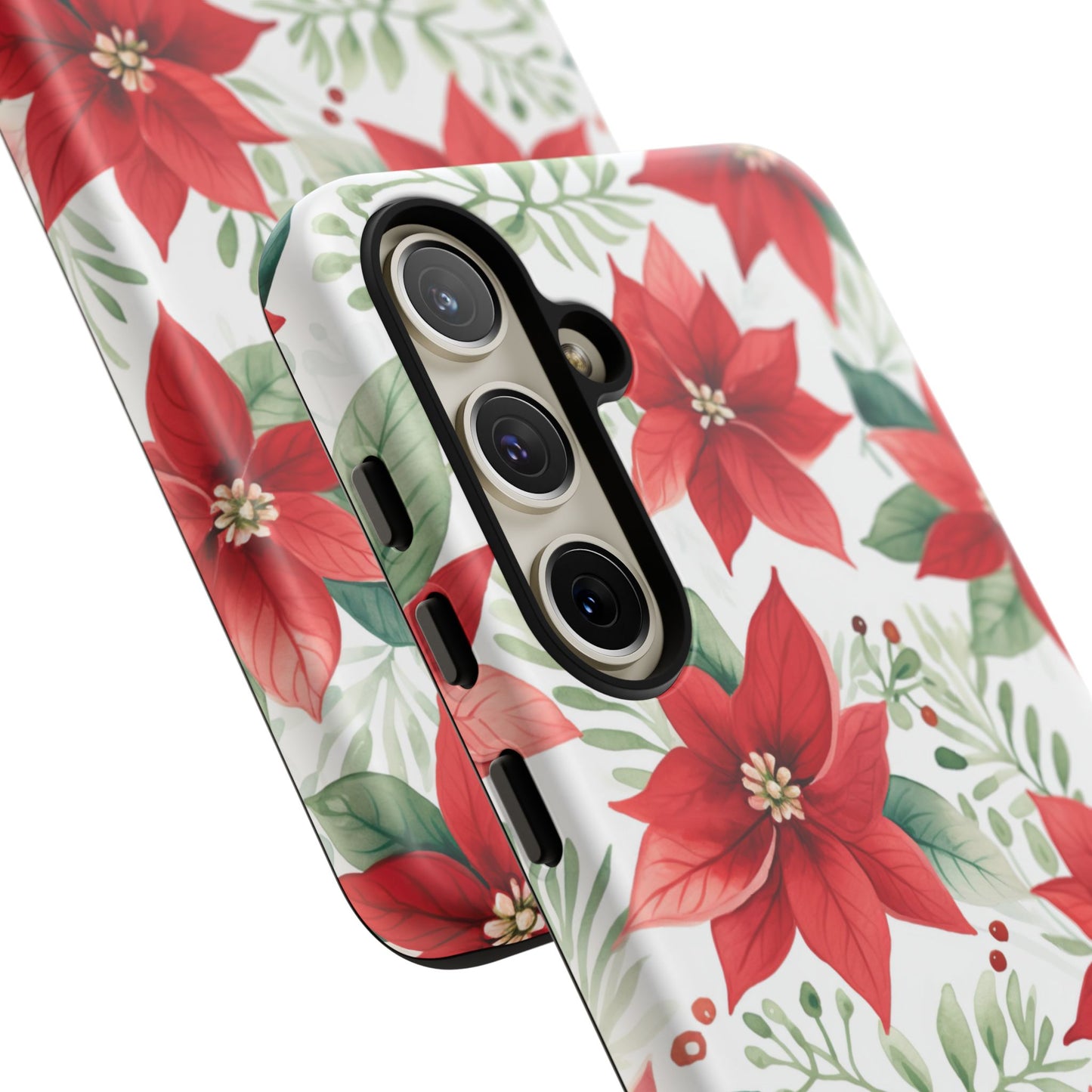 Festive Poinsettia Holiday Pattern – Samsung Galaxy Series Case