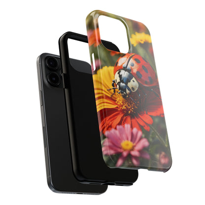 Ladybug on Orange Daisy - iPhone Series Case