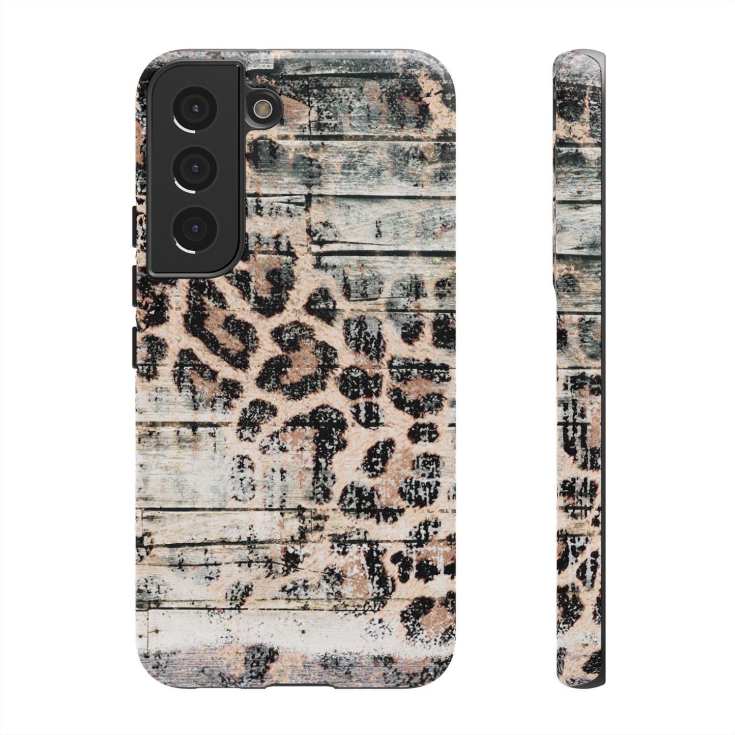 Rustic Leopard Wood Print - iPhone Series Case