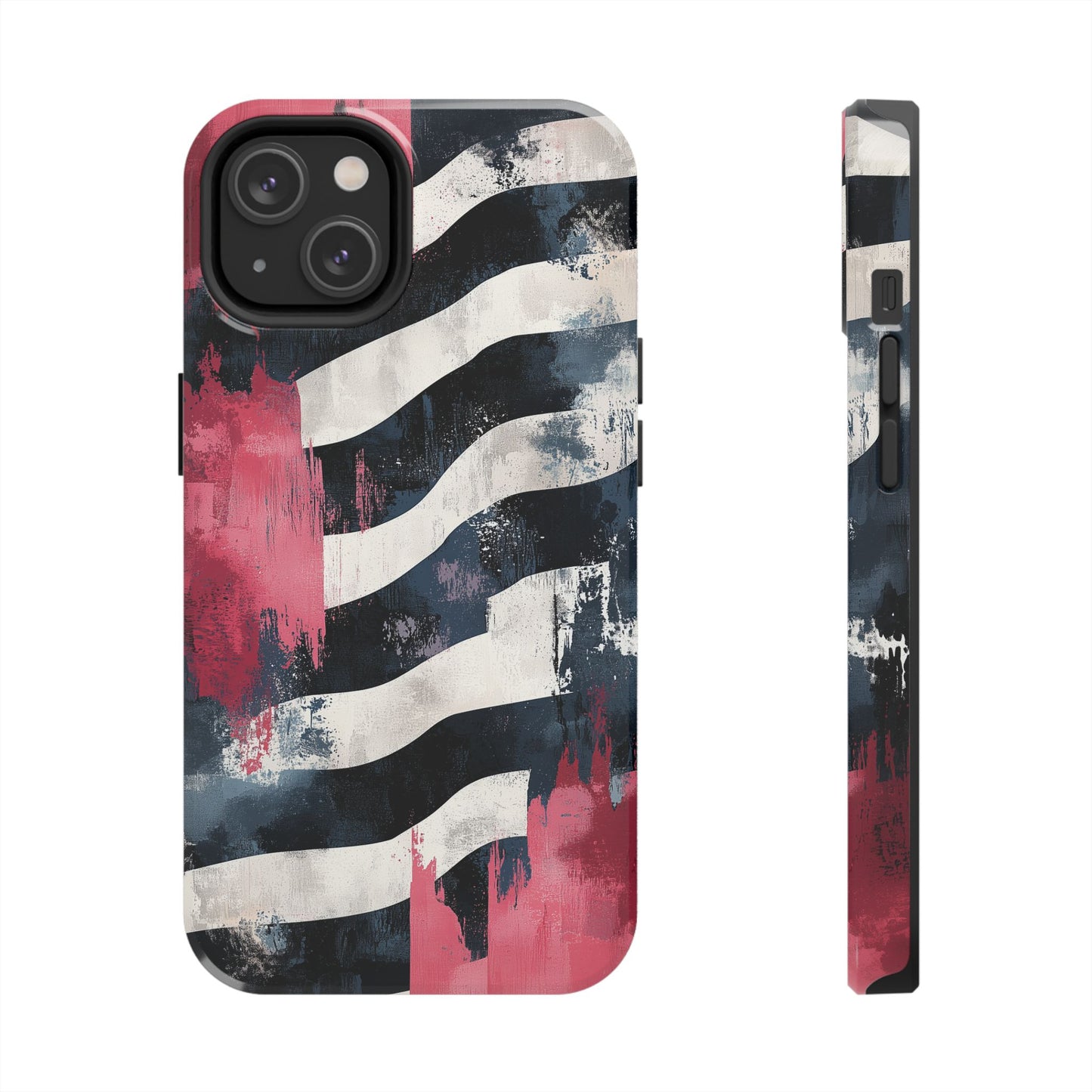 Blood Zebra iPhone Case – Bold Red & Black Pattern