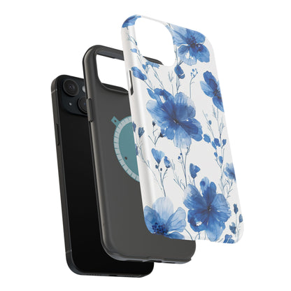 Ethereal Blue Blossoms iPhone Case