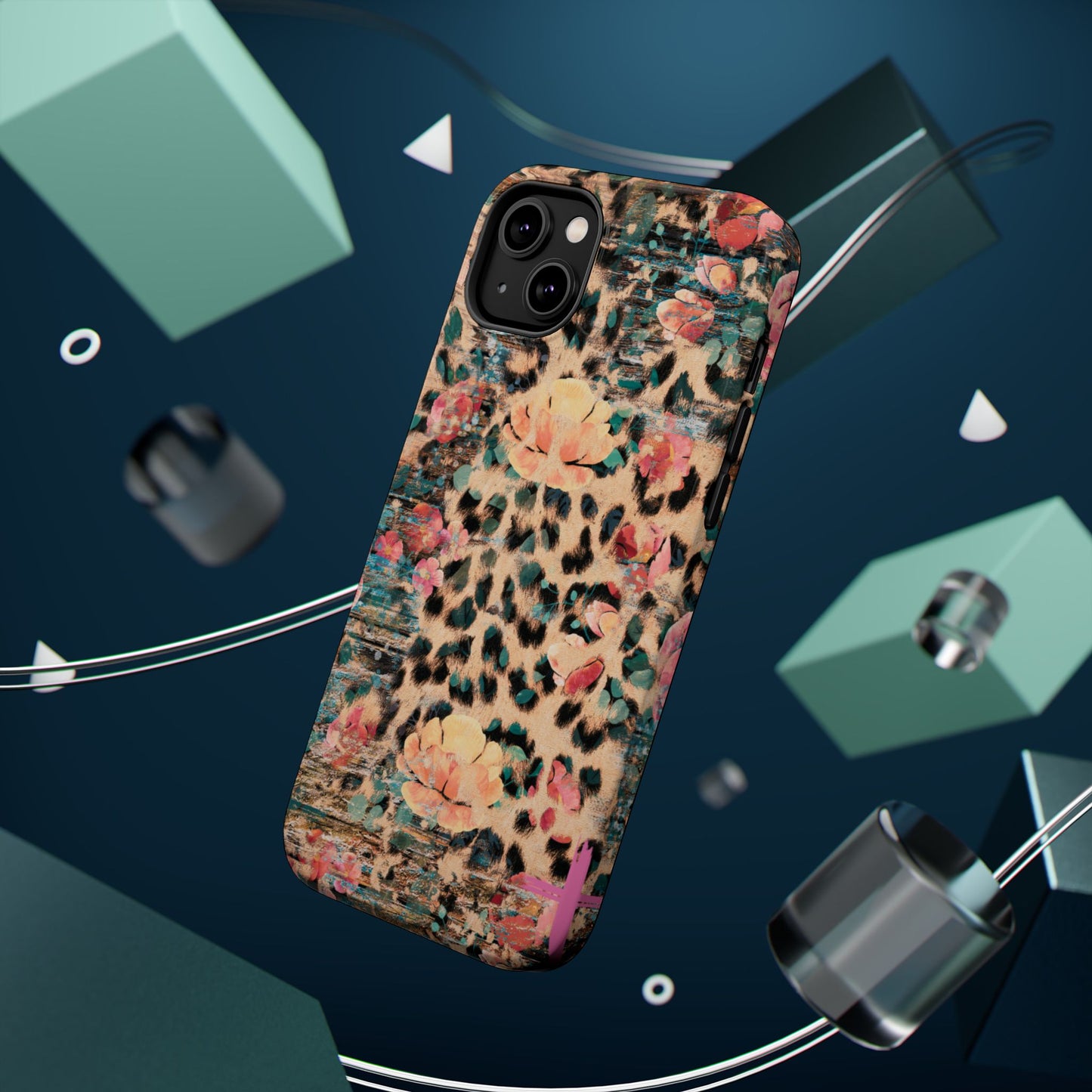 Rustic Floral Leopard - MagSafe iPhone Series Case