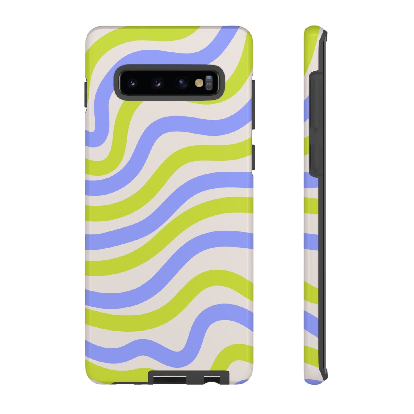 Neon Wave Samsung Galaxy Case – Bold Dual-Layer Protection with 70s-Inspired Vibe