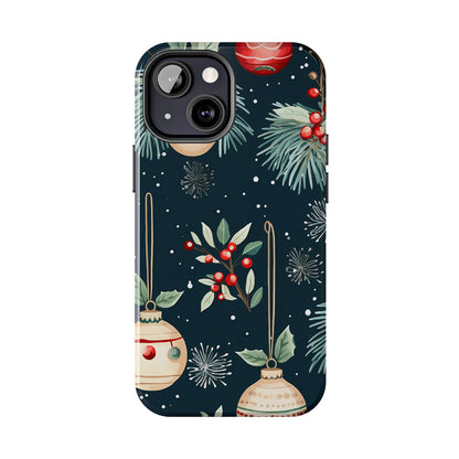 Elegant Christmas Ornaments and Pine - iPhone Series Case