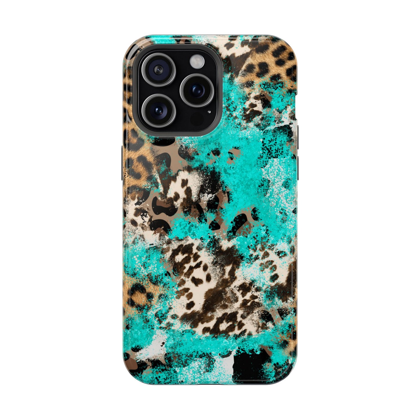 Aqua Splash Leopard - MagSafe iPhone Series Case