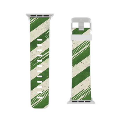 Green Stripes  Apple Watch Band