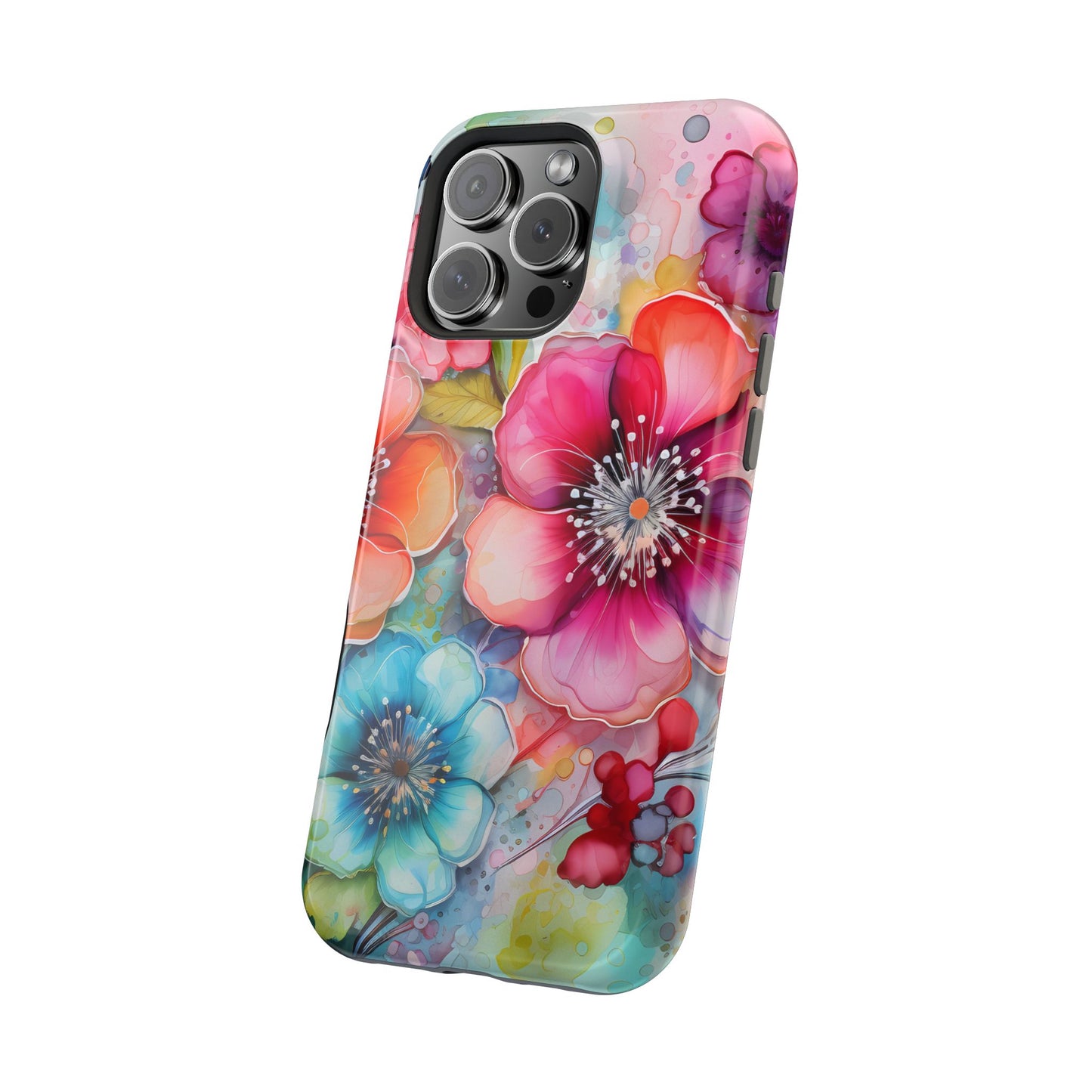 Vibrant Watercolor Floral Garden - MagSafe iPhone Series Case