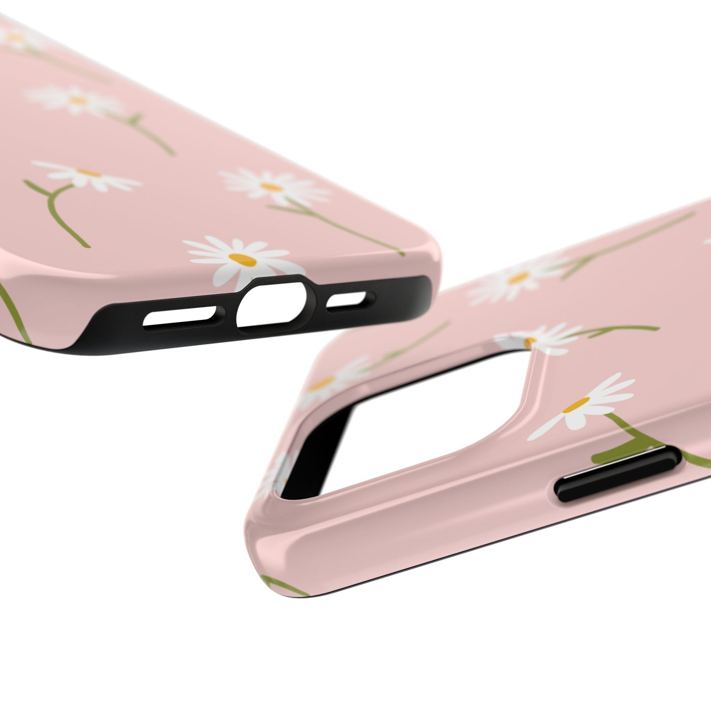 Daisy Delight Tough iPhone Case – Cute Floral Design with Dual-Layer Protection