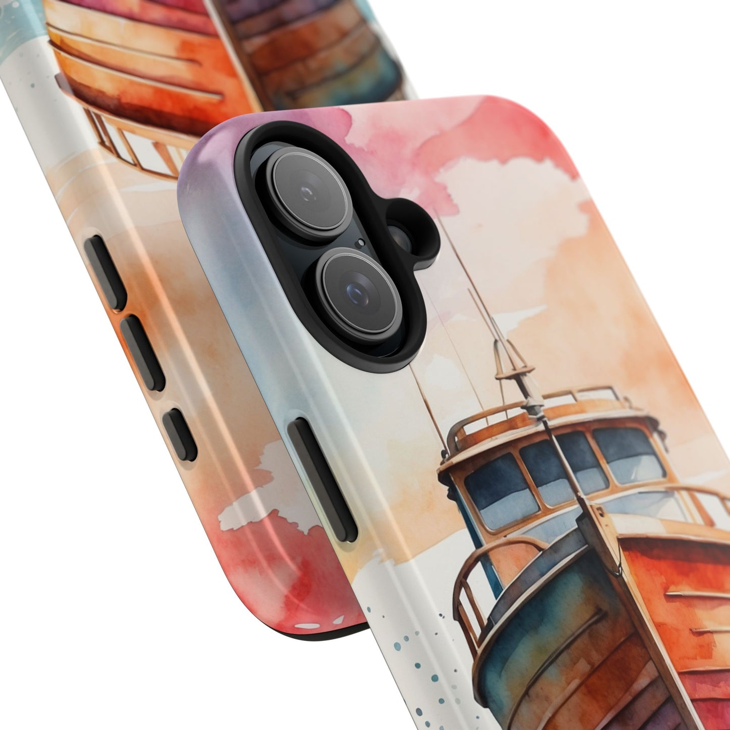 Sunset Sail Watercolor Boat – iPhone Series Case