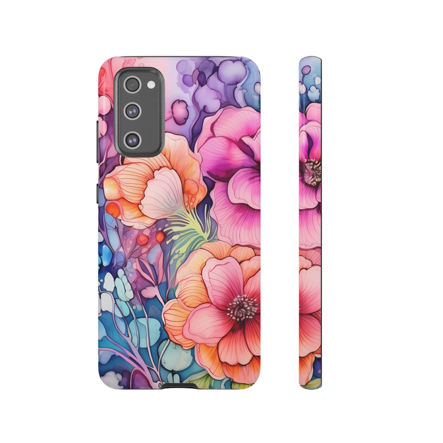 Bright Watercolor Floral Splash iPhone Series Case – Bold Artistic Design