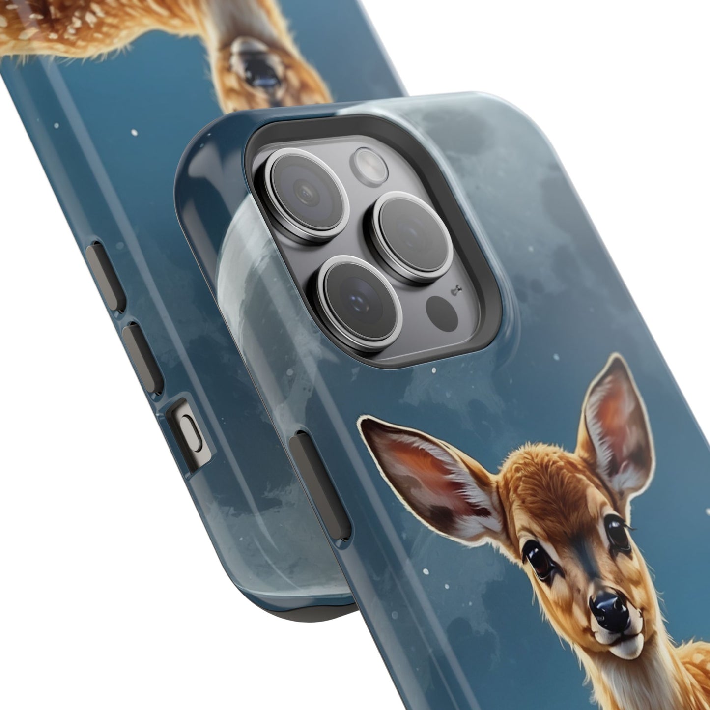 MagSafe-Compatible iPhone Case – Enchanted Fawn Under the Moonlit Sky