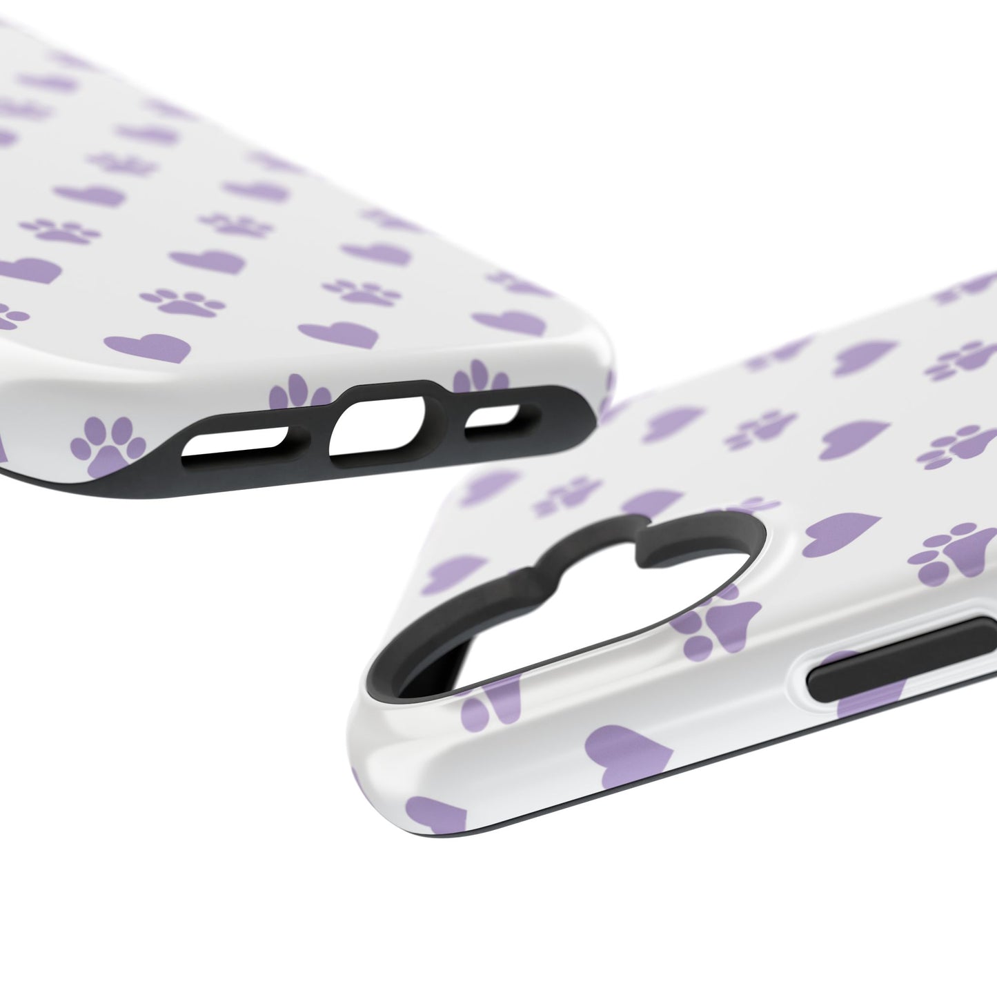 Paw Prints & Hearts – MagSafe iPhone Case with Adorable Pet-Lover Design