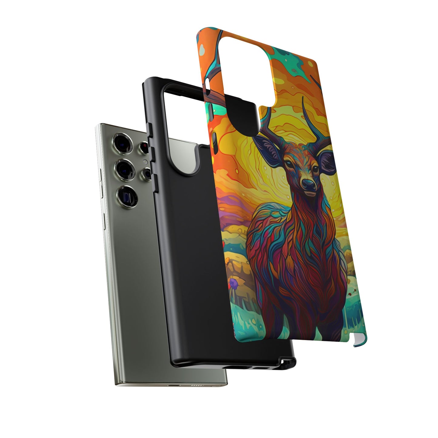 Vibrant Stag in Bloom – Samsung Galaxy Case