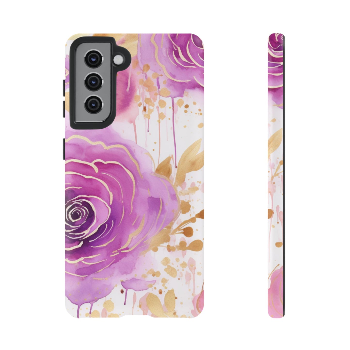 Radiant Purple & Gold Floral - Samsung Galaxy Series Case