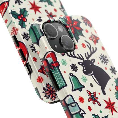 Cartoon Christmas Cheer – iPhone Case