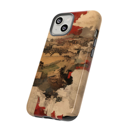 Vintage Abstract iPhone Case - Rustic Art Protective Cover