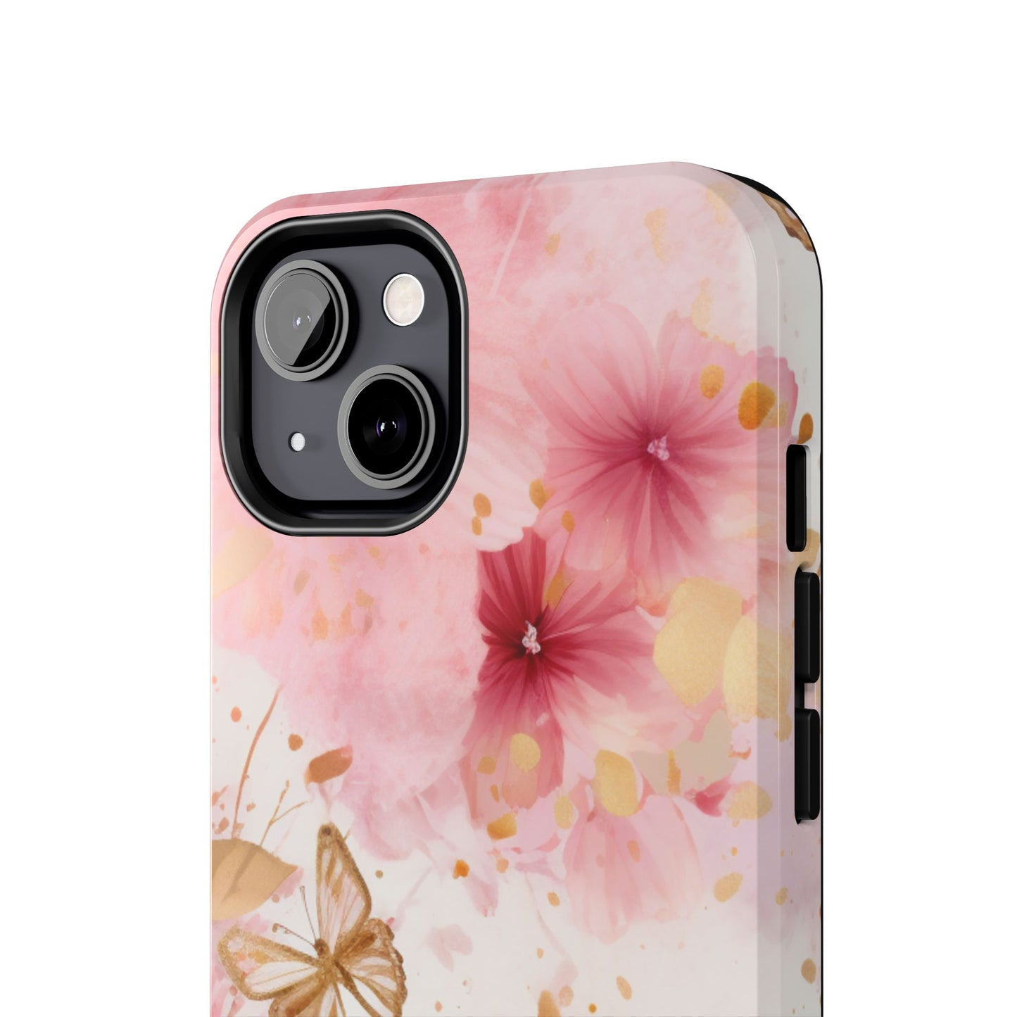 Blush Pink Floral Butterfly - iPhone Case