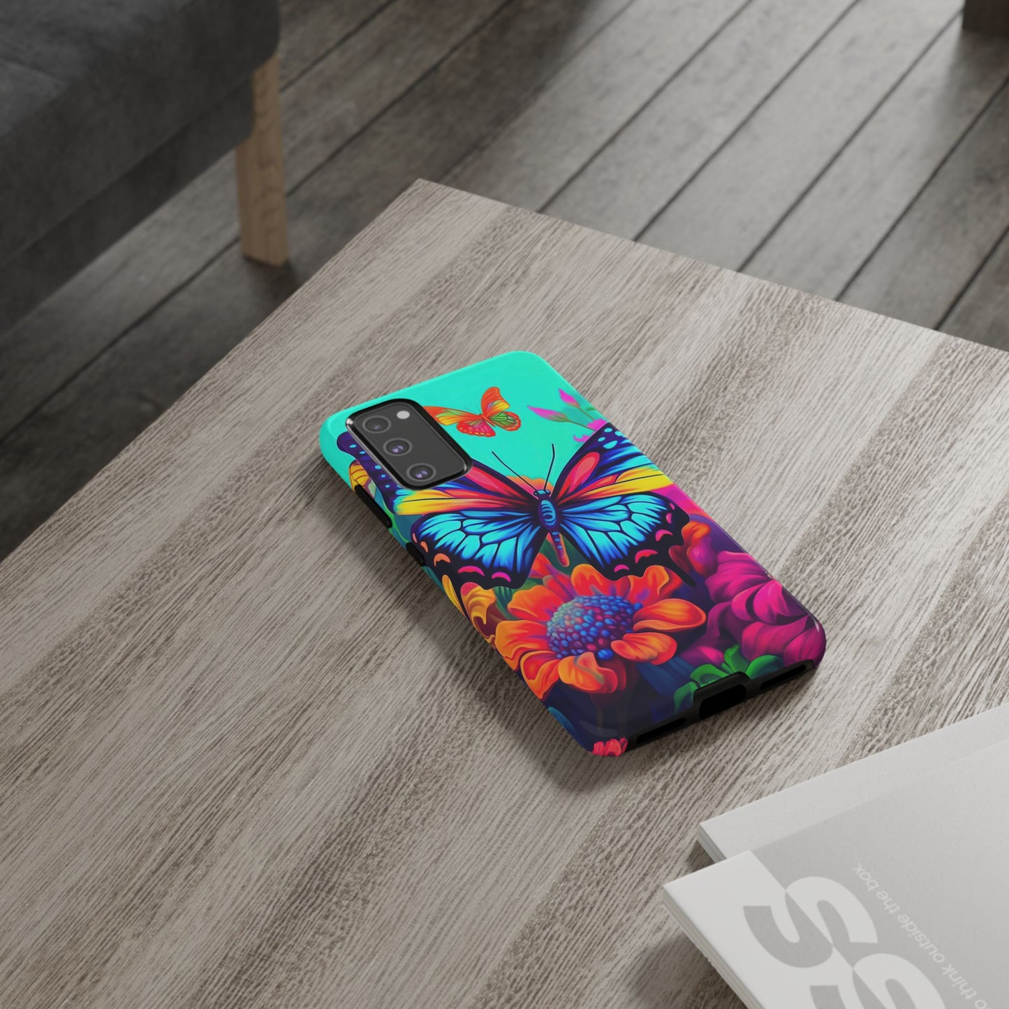 Vivid Butterfly & Floral Burst - Samsung Galaxy Case