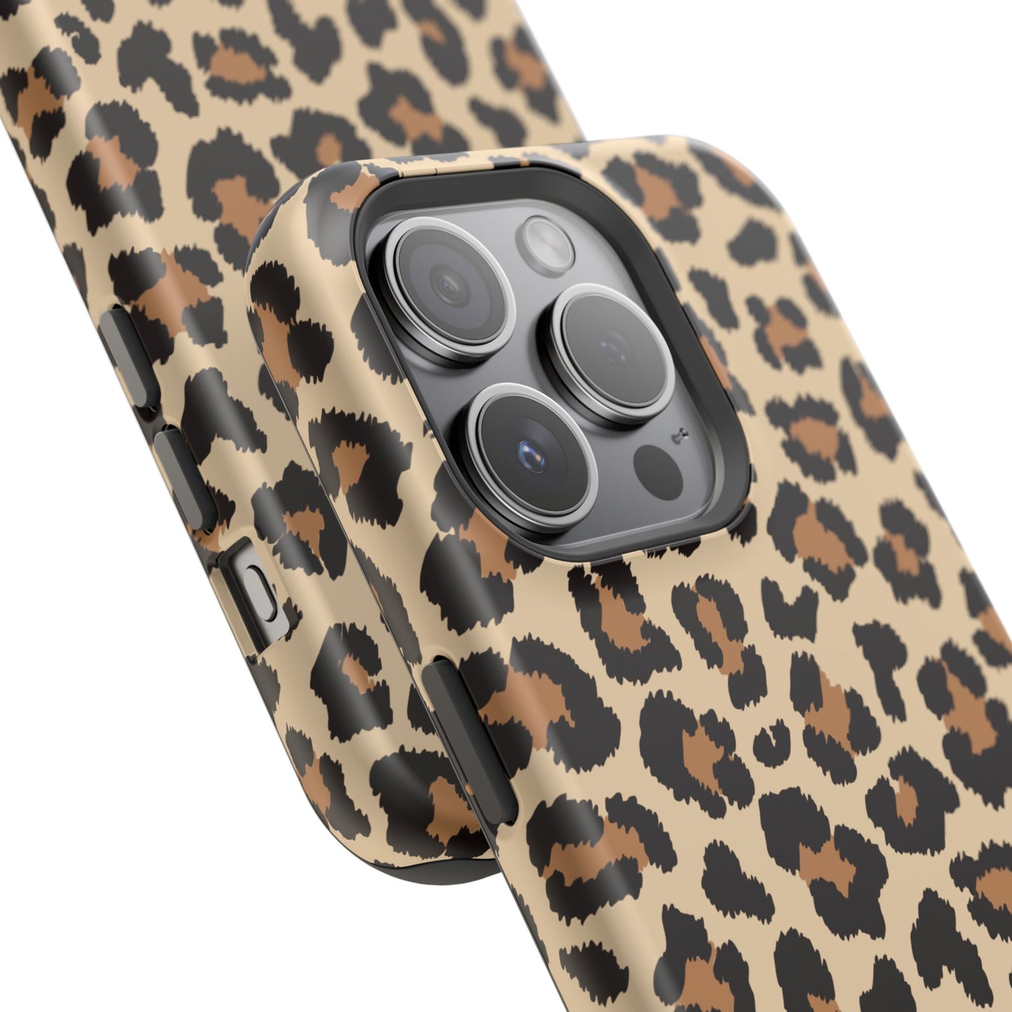 Wild Leopard Print Tough MagSafe iPhone Case – Bold Animal Pattern Design with Dual-Layer Protection