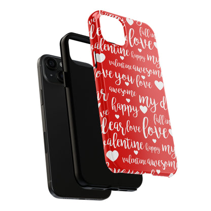 Valentine Words Pattern – iPhone Case