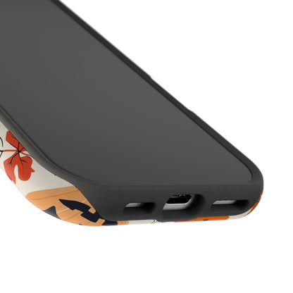 Spooky Pumpkin & Skeleton MagSafe iPhone Case – Halloween Jack-O'-Lantern Design