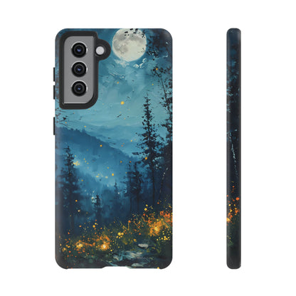 Moonlit Enchanted Forest Glow – Artistic Night Landscape Design - BOGO Cases