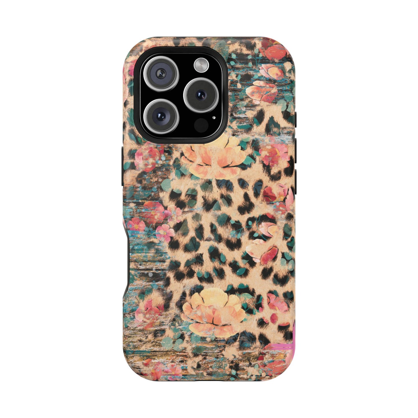 Rustic Floral Leopard - MagSafe iPhone Series Case