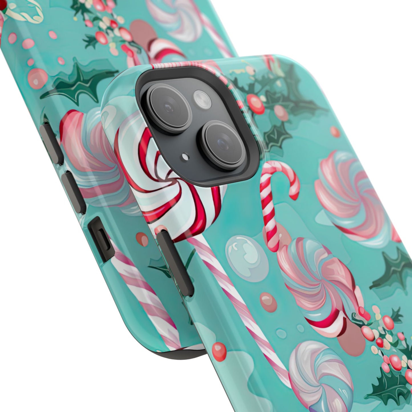 Candy Cane & Peppermint Holiday Delight – MagSafe iPhone Series Case