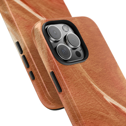 Earthy Terracotta Swirl MagSafe iPhone Case – Elegant Design with Magnetic Precision