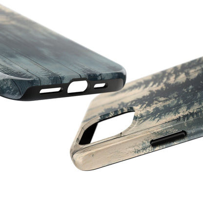 Misty Forest iPhone Case - Rustic Nature-Inspired Protective Cover