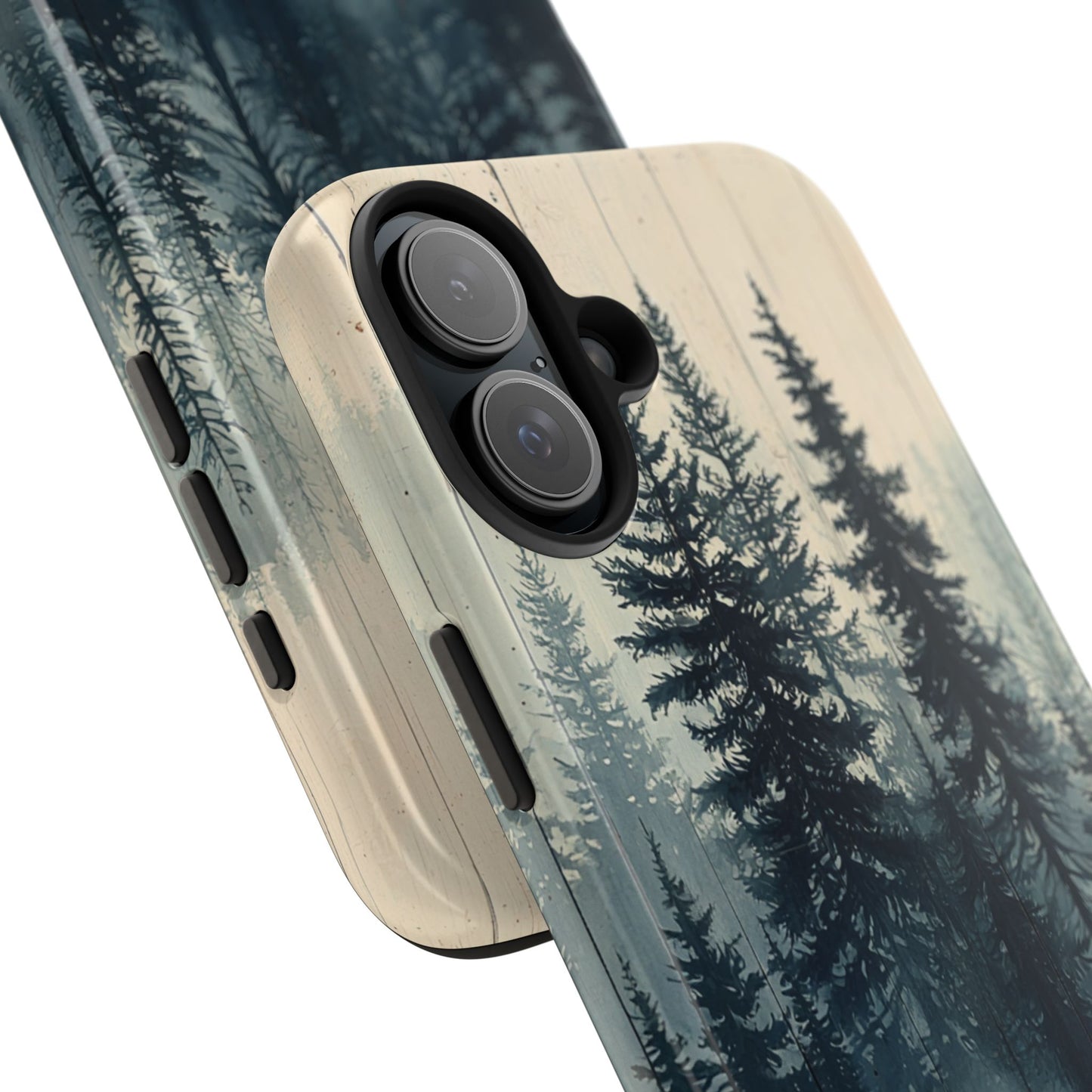 Misty Forest Wood iPhone Case - Nature-Inspired Protective Cover