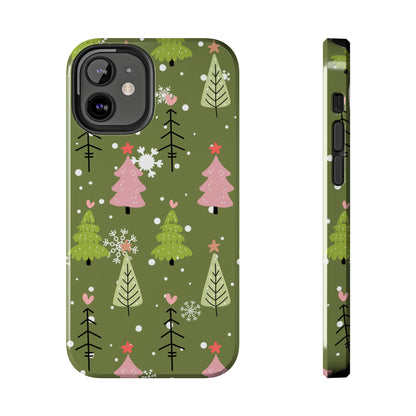 Whimsical Christmas Tree Pattern – iPhone Series Case