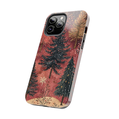 Rustic Red Winter Forest - iPhone Series Case