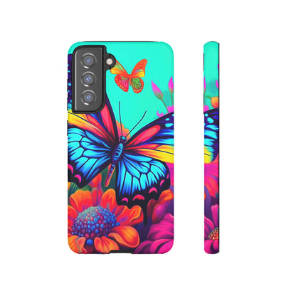 Vivid Butterfly & Floral Burst - Samsung Galaxy Case - BOGO Cases