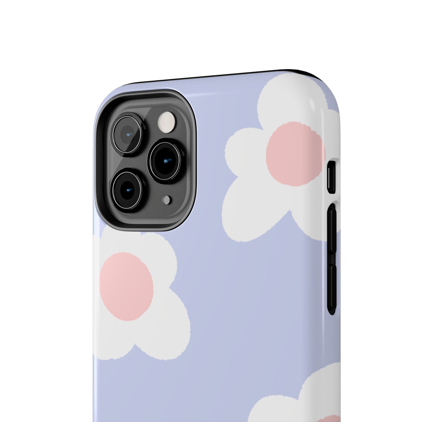 Retro Daisy Pastel Tough iPhone Case – Durable Design with Soft Matte Finish