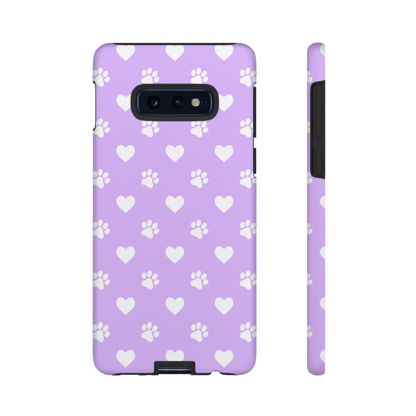 Lilac Paw Prints & Hearts – Samsung Galaxy Case