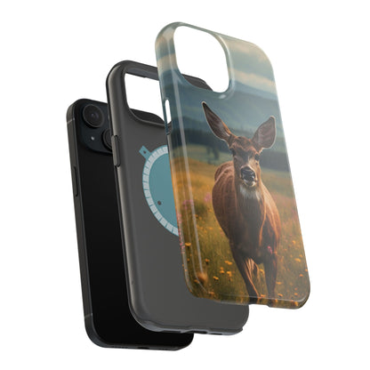 Rustic Meadow Deer – MagSafe iPhone Case