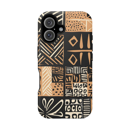 Tribal Geo-Pattern MagSafe Case – Bold Ethnic Design