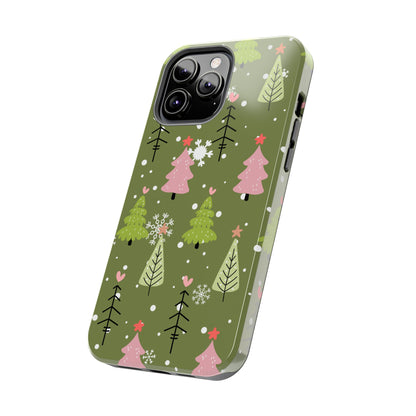 Whimsical Christmas Tree Pattern – iPhone Series Case