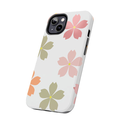 Pastel Sakura Blossom Tough iPhone Case – Durable Design with Soft Matte Finish