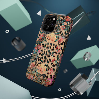 Rustic Floral Leopard - MagSafe iPhone Series Case