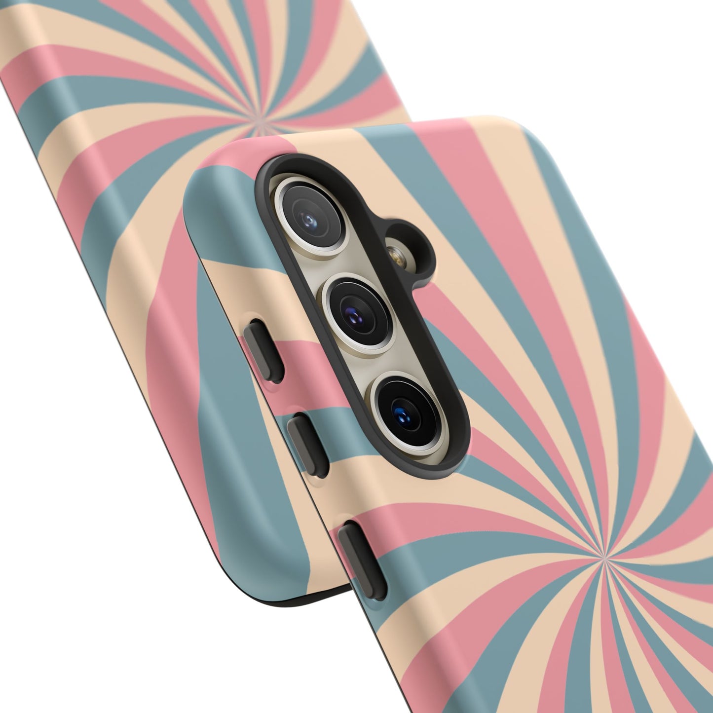 Vintage Pastel Swirl  Samsung Galaxy Case – Dual-Layer Protection with 70s-Inspired Design