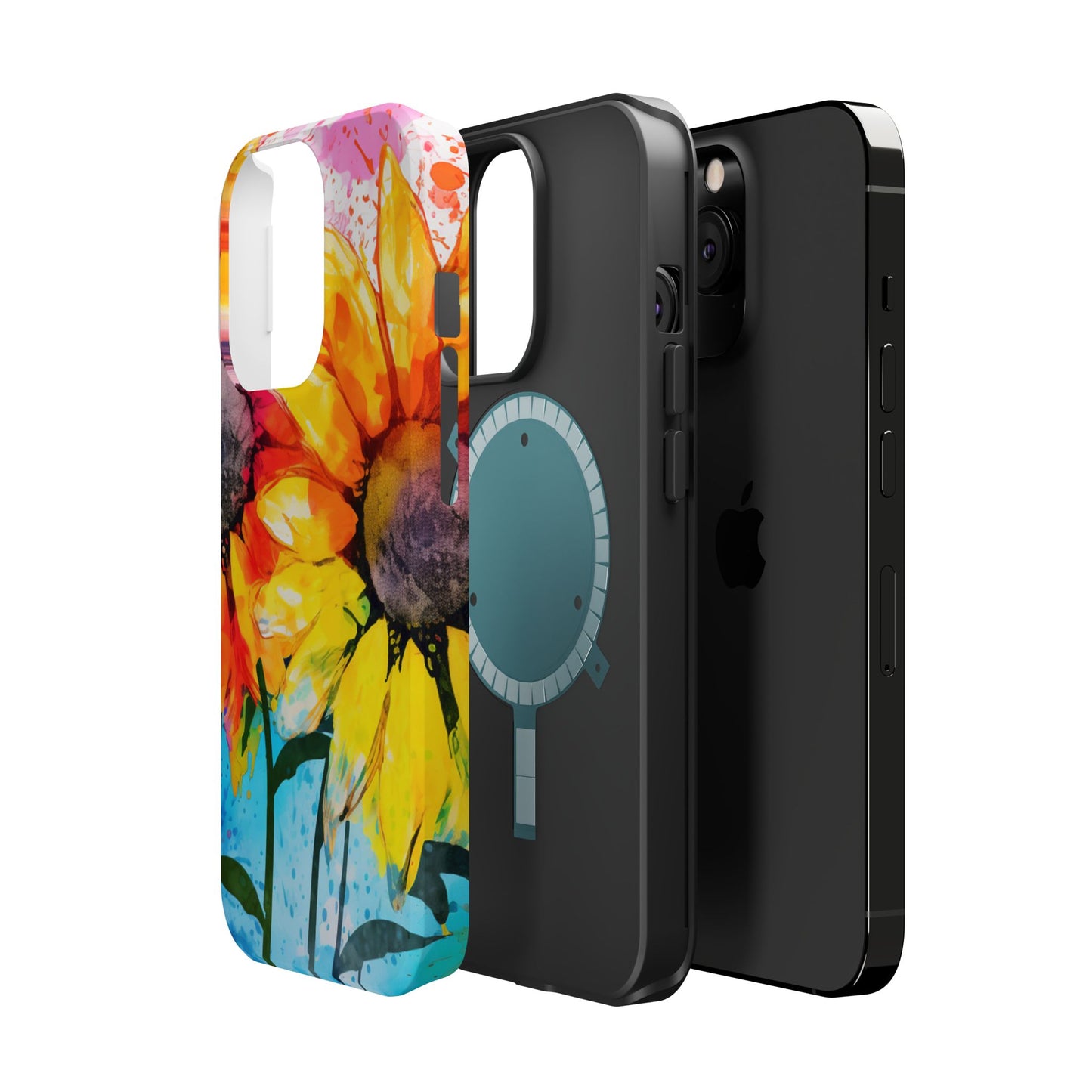 Bold Watercolor Sunflowers - MagSafe iPhone Series Case