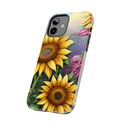 Whimsical Sunflower & Rose Garden - iPhone Series Case